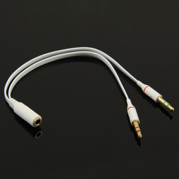3.5mm female to 3.5mm Male Microphone Jack + 3.5mm Male Earphone Jack Adapter Cable by buy2fix