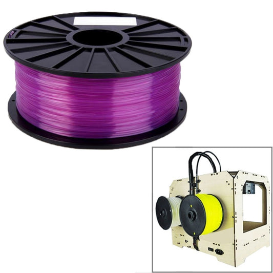 PLA 1.75 mm Transparent 3D Printer Filaments(Purple) by buy2fix