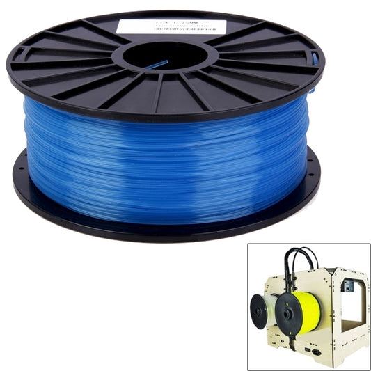 PLA 3.0 mm Transparent 3D Printer Filaments, about 115m(Blue) by buy2fix