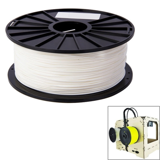 PLA 3.0 mm Color Series 3D Printer Filaments, about 115m(White) by buy2fix