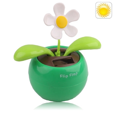 Solar Flip Flap Flower, Random Flower Color Delivery(Green) by buy2fix