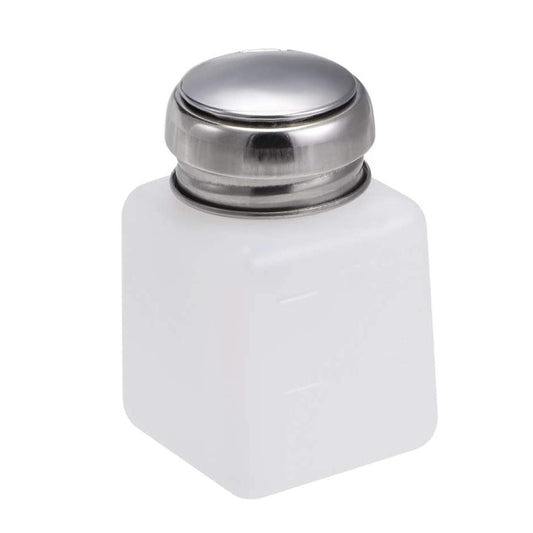 100ml Push Down Alcohol and Liquid Container Bottle(White) by buy2fix