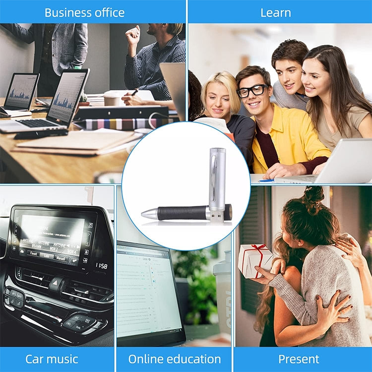 2 in 1 Pen Style USB Flash Disk, Black (16GB)(Black) by buy2fix