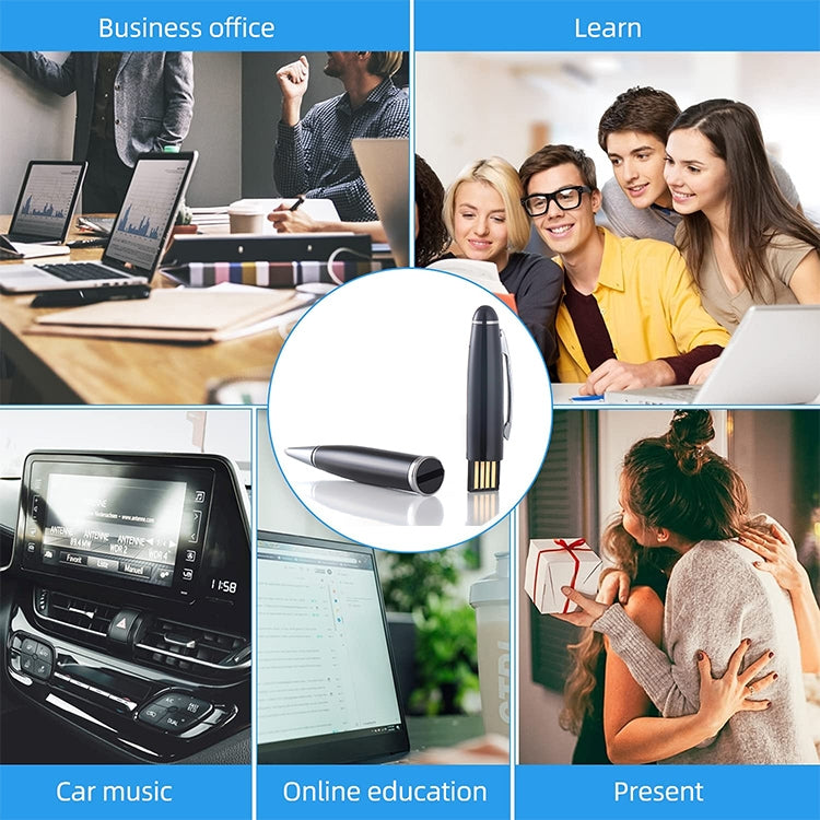 2 in 1 Pen Style USB Flash Disk, Black (8GB) by buy2fix