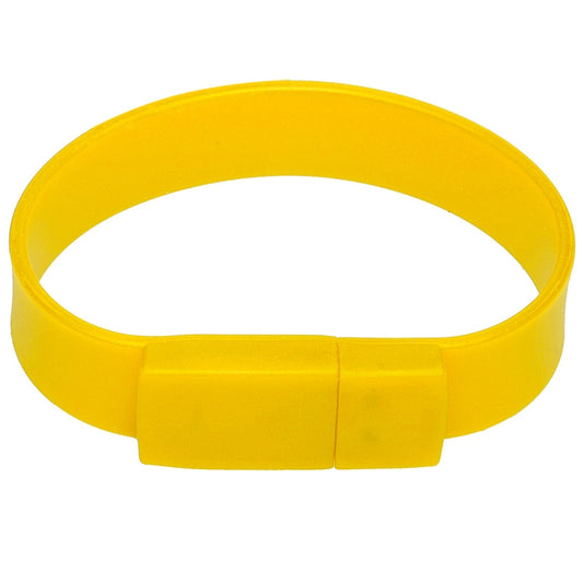 2GB Silicon Bracelets USB 2.0 Flash Disk(Yellow) by buy2fix