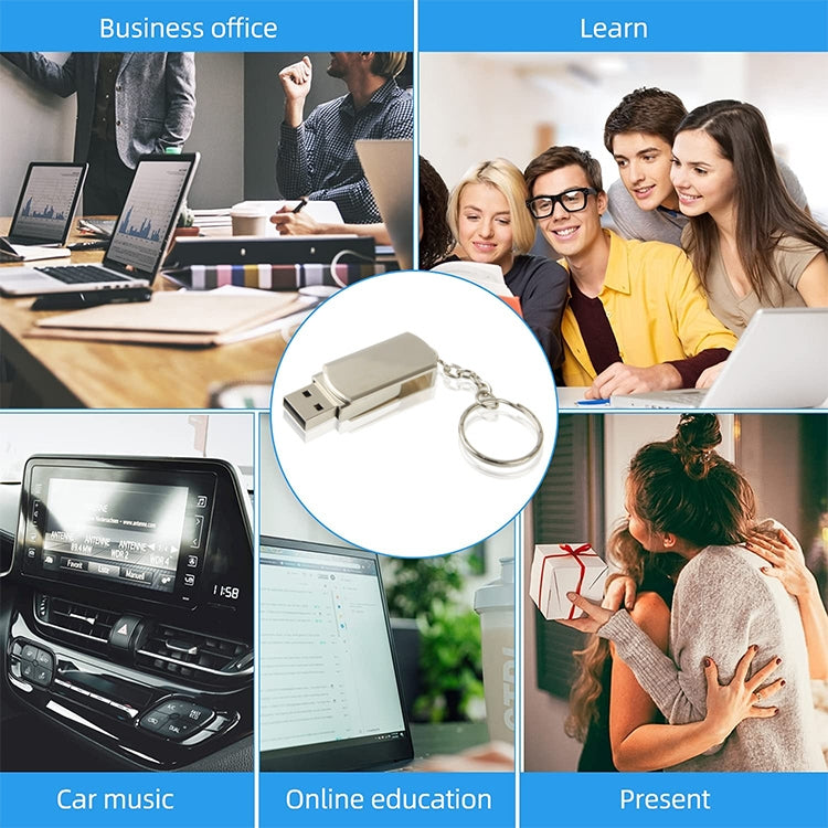 Metal Series Mini USB 2.0 Flash Disk with Keychain (8GB) by buy2fix