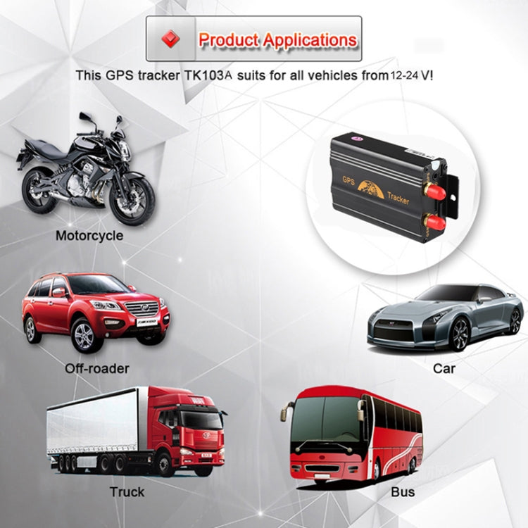 TK103A GPS / SMS / GPRS Tracker Vehicle Tracking System, Support Dual SIM Card, Specifically Designed for Car, Taxi, Truck by buy2fix