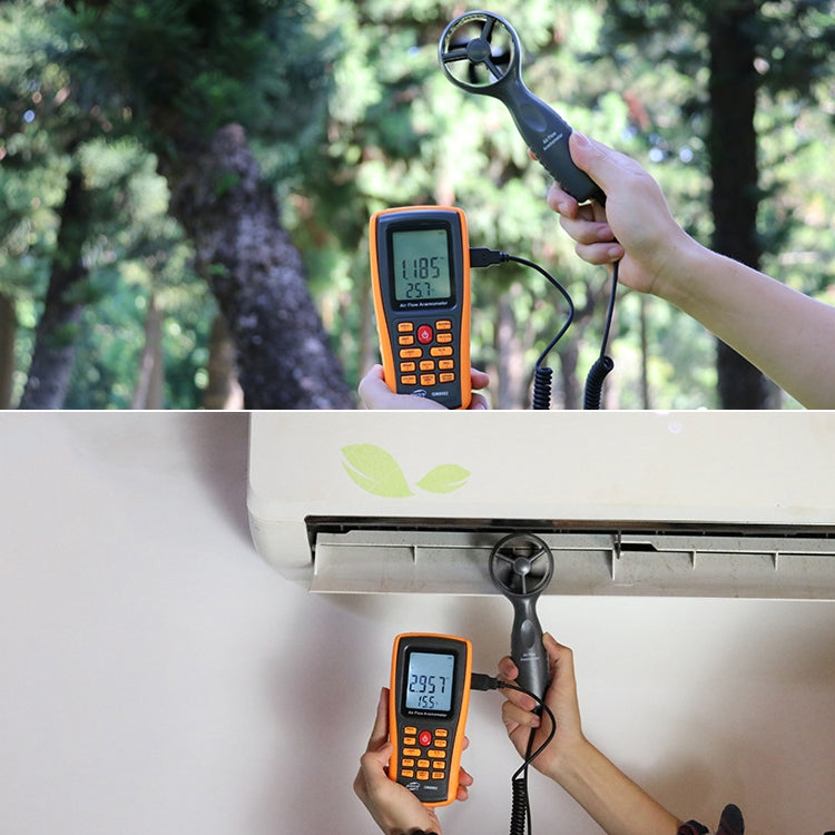 BENETECH GM8902 2.6 Inch LCD Screen Digital Wind Speed Meter Anemometer(Yellow) by BENETECH