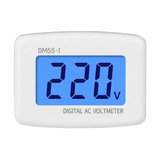 DM55-1 LCD AC Digital Voltage Meter Voltmeter, Measure Range: 110V-300V, EU Plug by buy2fix