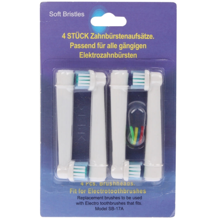 4 PCS Electric Toothbrush Heads Replacement Oral Health Care(White) by buy2fix