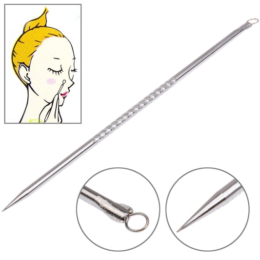 Blackhead Acne Pimple Comedone Remover Safe Cleaner Stainless Steel Needle(Silver) by buy2fix
