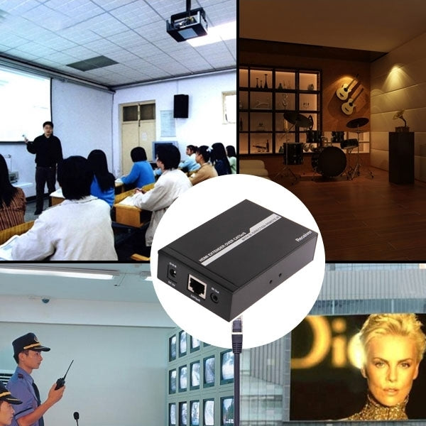 HDMI Extender Over Cat5e / 6, EU Plug (Black) by buy2fix