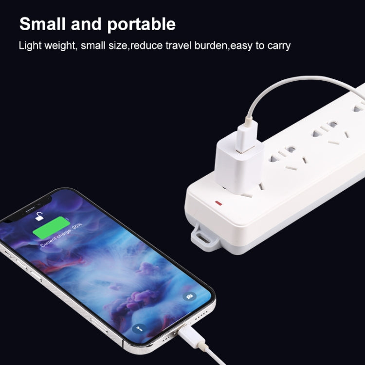 A2165 5V 1A Single USB Interface Mini Travel Charger, US Plug(White) by buy2fix