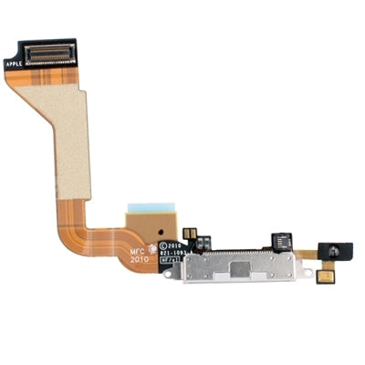 Original Tail Connector Charger Flex Cable for iPhone 4(White) by buy2fix
