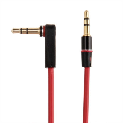 1.2m Aux Audio Cable 3.5mm Elbow Male to Straight Male, Compatible with Phones, Tablets, Headphones, MP3 Player, Car/Home Stereo & More(Red) by buy2fix