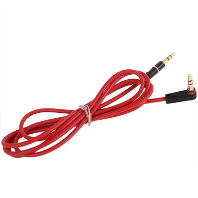1.2m Aux Audio Cable 3.5mm Elbow Male to Straight Male, Compatible with Phones, Tablets, Headphones, MP3 Player, Car/Home Stereo & More(Red) by buy2fix