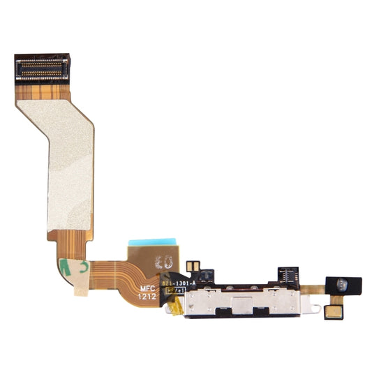 Original Dock Connector Charging Port Flex Cable for iPhone 4S(Black) by buy2fix