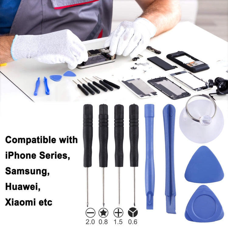 10 in 1 Repair Kits (4 x Screwdriver + 2 x Teardown Rods + 1 x Chuck + 2 x Triangle on Thick Slices + Eject Pin) by buy2fix