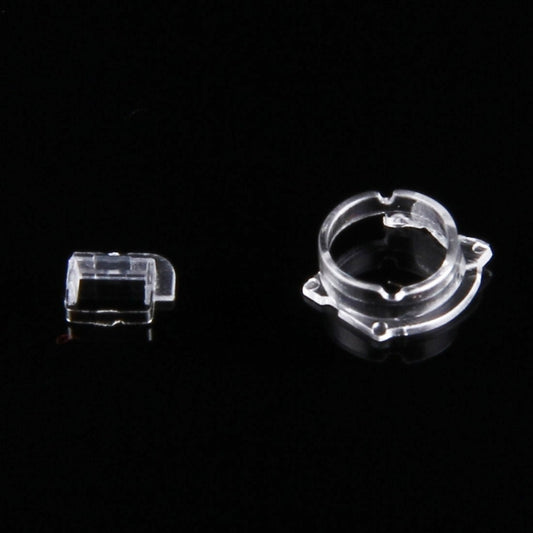 100 PCS Transparent Plastic Camera Lens Frame for iPhone 5 & 5S & 5C(Transparent) by buy2fix