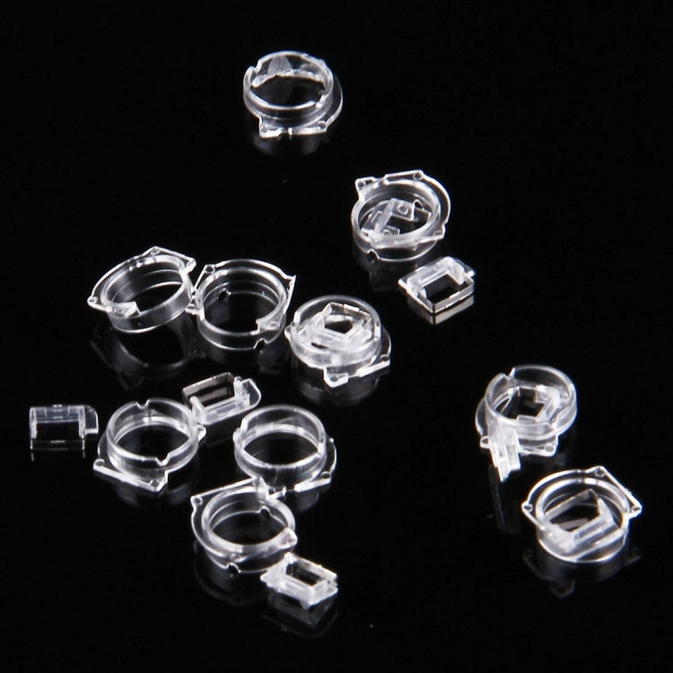 100 PCS Transparent Plastic Camera Lens Frame for iPhone 5 & 5S & 5C(Transparent) by buy2fix