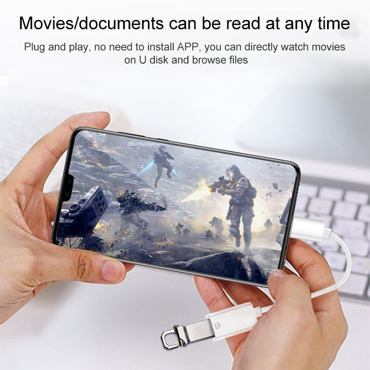 USB OTG Connection Kit (10cm)(White) by buy2fix