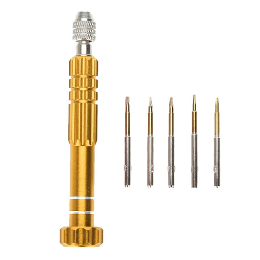 5 in 1 Gold Series Screwdriver Sets (T5 / T6 / 1.2 / 1.5 / 0.8) by buy2fix
