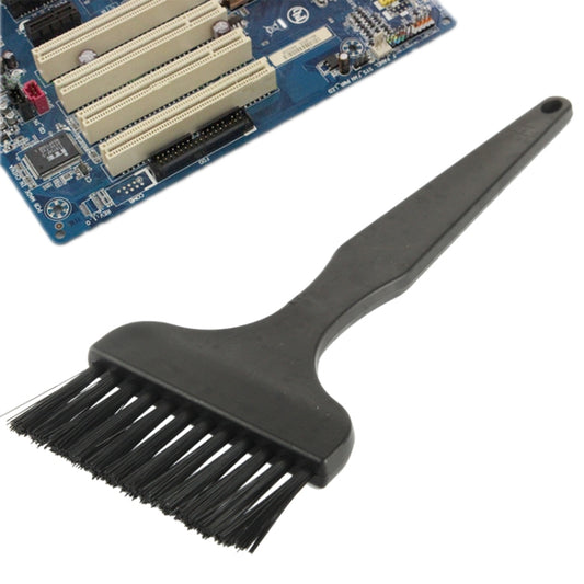 Electronic Component 12 Beam Flat Handle Antistatic Cleaning Brush, Length: 17cm(Black) by buy2fix