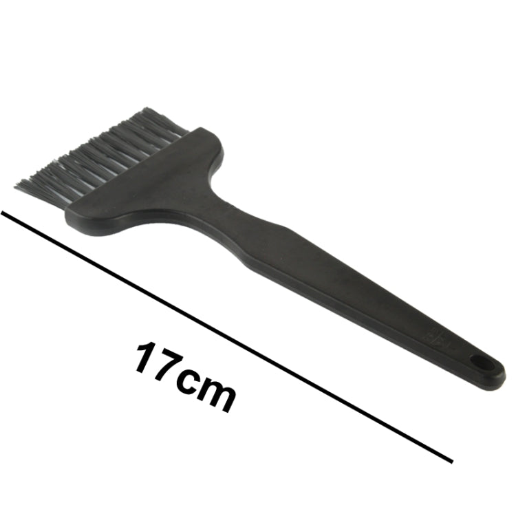 Electronic Component 12 Beam Flat Handle Antistatic Cleaning Brush, Length: 17cm(Black) by buy2fix