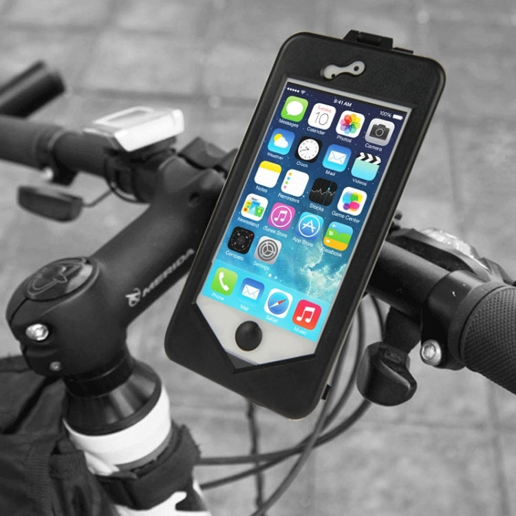 360 Degree Rotation 3 Layer (Plastic + Touch Panel Screen + Silicone Tray) Combination Bicycle Holder for iPhone 5 & 5S by buy2fix