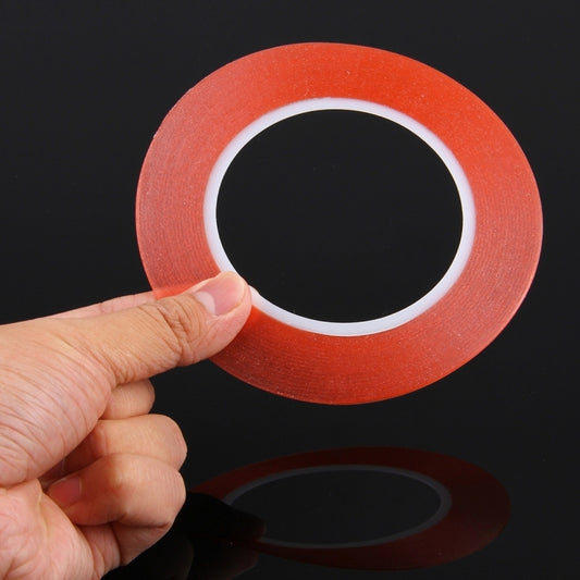 1mm Width Double Sided Adhesive Sticker Tape for iPhone / Samsung / HTC Mobile Phone Touch Panel Repair, Length: 25m(Red) by buy2fix