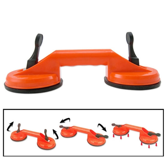Double Suction Cup Dent Puller Glass Handle Repair Tool for PC / Laptop / iMac / LCD TV, Diameter: 11.5cm by buy2fix