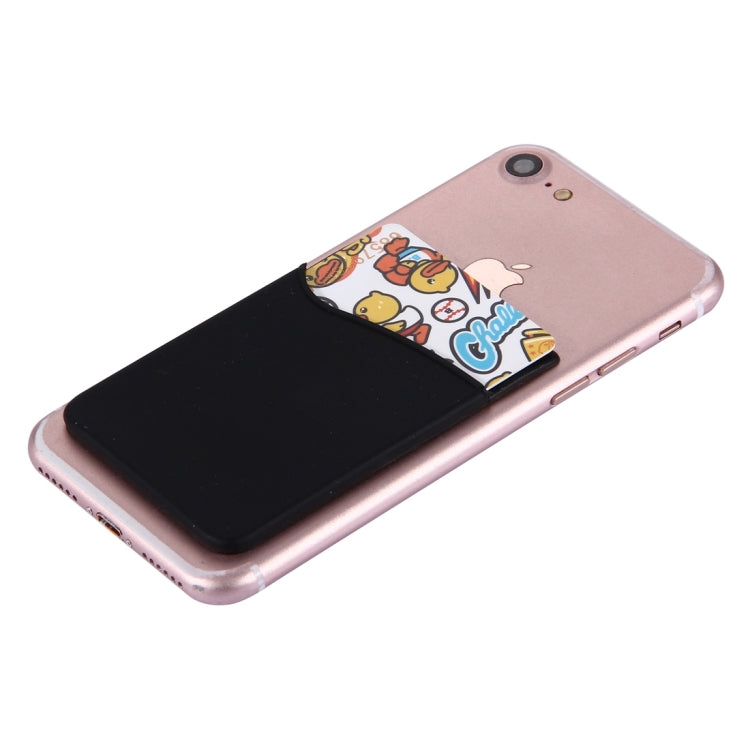 Smart Wallet Silicone Card Holder for iPhone Series(Black) by buy2fix