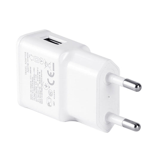 Charger Sync Cable + EU Plug Travel Charger(White) by buy2fix