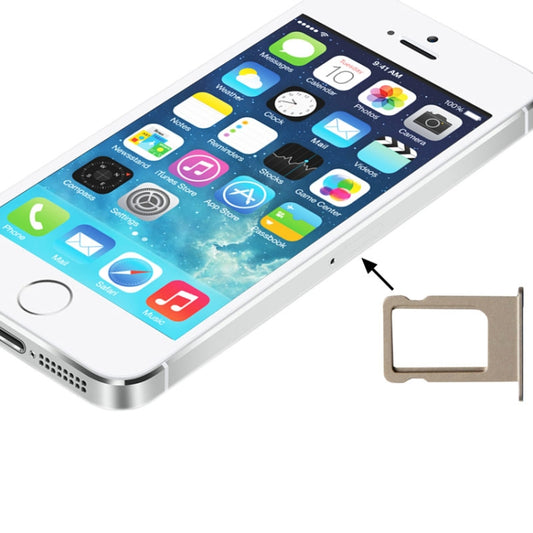 Original SIM Card Tray Holder for iPhone 5S(Gold) by buy2fix