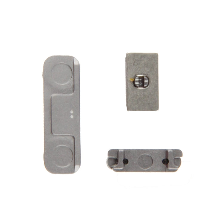 3 in 1 for iPhone 5S (Original Mute Button + Original Power Button + Original Volume Button)(Grey) by buy2fix