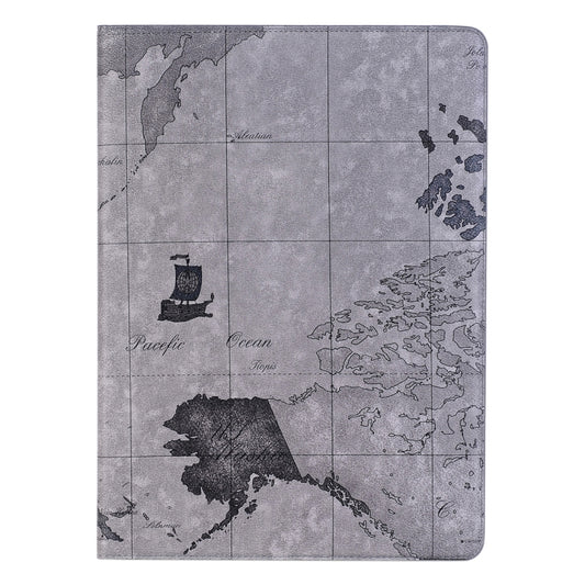 Retro World Map Pattern Leather Case with Holder & Card Slots & Wallet for iPad Air 2, Random Delivery(Grey) by buy2fix
