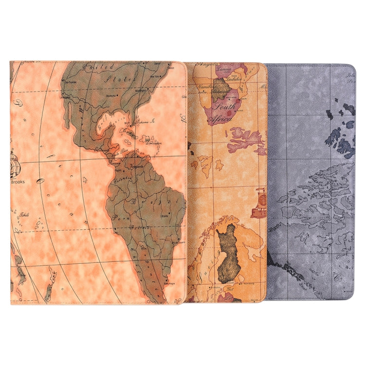 Retro World Map Pattern Leather Case with Holder & Card Slots & Wallet for iPad Air 2, Random Delivery(Grey) by buy2fix
