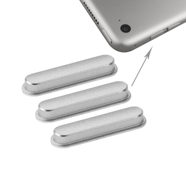 3 PCS Side Keys for iPad Air 2 / iPad 6(Grey) by buy2fix