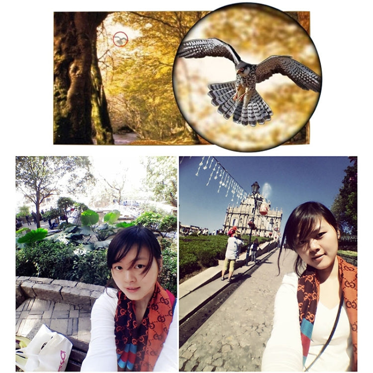 8X Zoom Telescope Telephoto Camera Lens with Clip(Black) by buy2fix