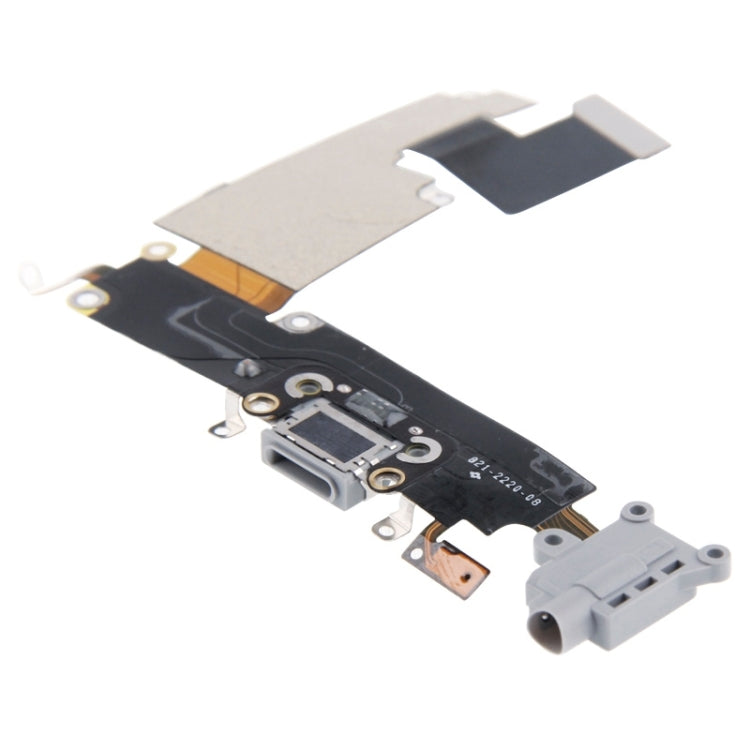 Charging Port Dock Connector Flex Cable for iPhone 6 Plus(Grey) by buy2fix