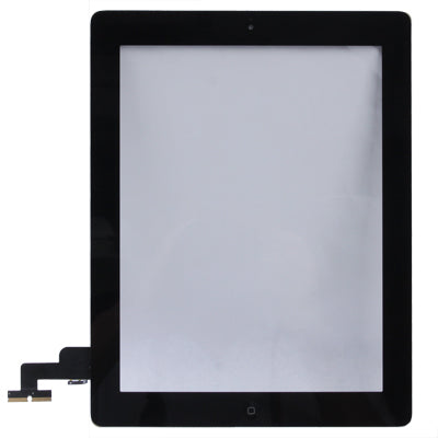 Touch Panel (Controller Button + Home Key Button PCB Membrane Flex Cable + Touch Panel Installation Adhesive) for iPad 2 / A1395 / A1396 / A1397 (Black) by buy2fix