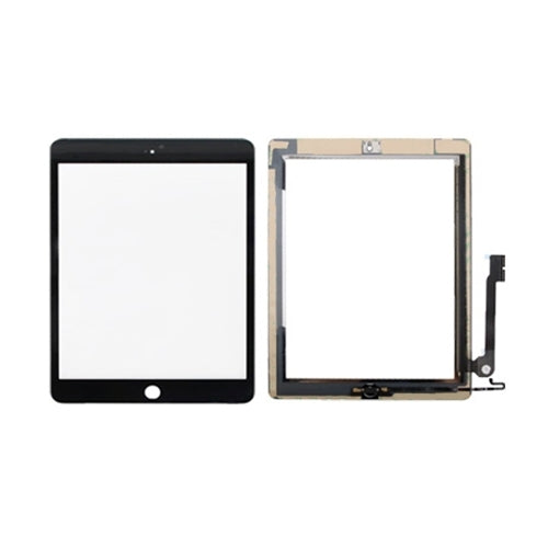 Controller Button + Home Key Button PCB Membrane Flex Cable + Touch Panel Installation Adhesive Touch Panel for iPad 4(Black) by buy2fix