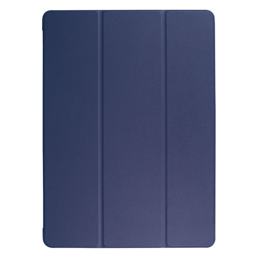 Custer Texture Horizontal Flip Smart Leather Case with 3-folding Holder & Sleep / Wake-up Function for iPad Pro 12.9 inch 2017 / 2015(Dark Blue) by buy2fix