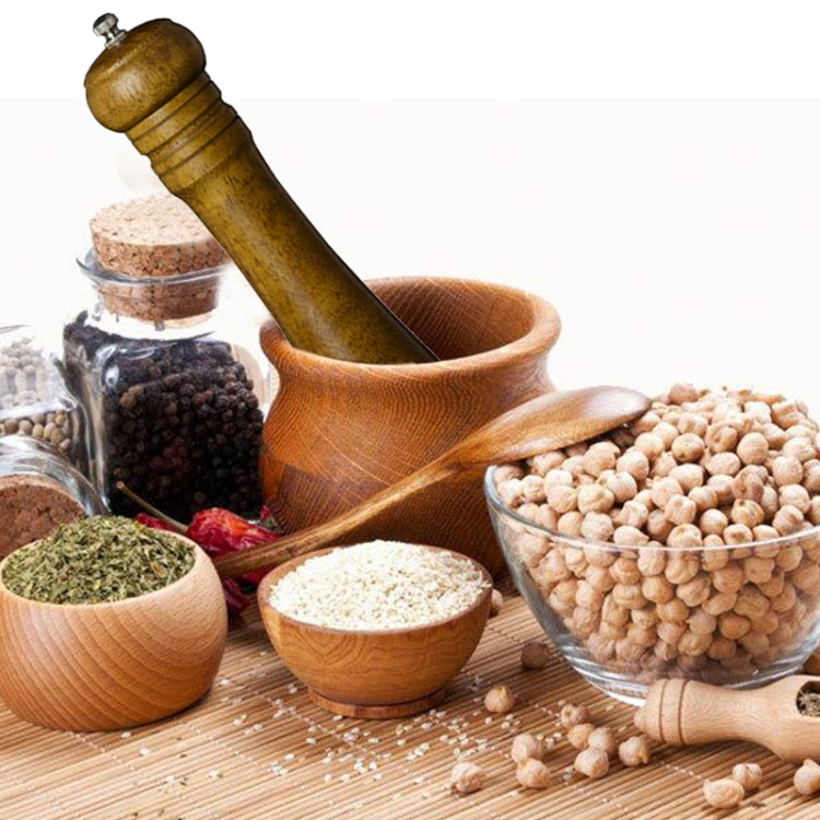 8 inch Length Classical Wooden Pepper Spice Salt Mill Grinder Muller by buy2fix