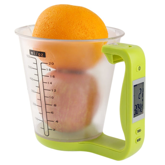Digital Scale with Measuring Cup / Thermometer(Green) by buy2fix