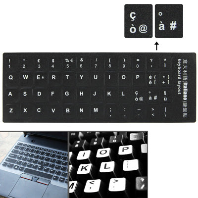 Italian Learning Keyboard Layout Sticker for Laptop / Desktop Computer Keyboard by buy2fix