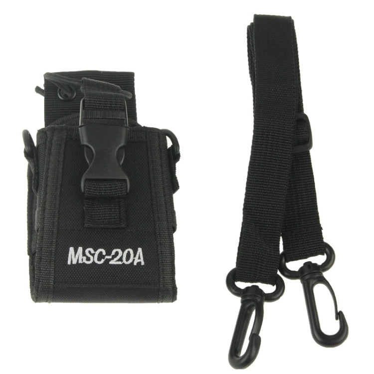 MSC20A Universal Nylon Carry Case Series Holster with Strap for Walkie Talkie by buy2fix