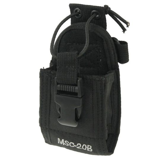 MSC20B Universal Nylon Carry Case Series Holster with Strap for Walkie Talkie by buy2fix