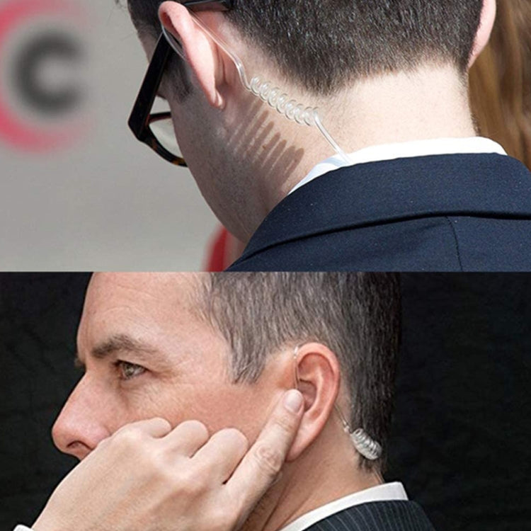 Handheld Transceiver Earpiece Headset for Walkie Talkies, 3.5mm + 2.5mm Plug(Black) by buy2fix