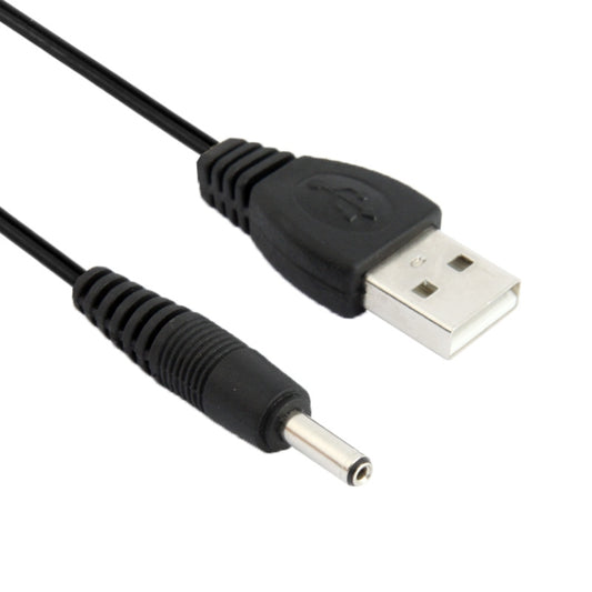 USB Male to DC 3.5 x 1.35mm Power Cable, Length: 1.2 m(Black) by buy2fix